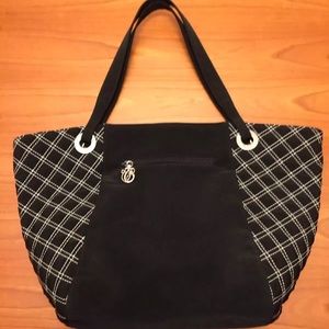 Vera Bradley black quilted tote